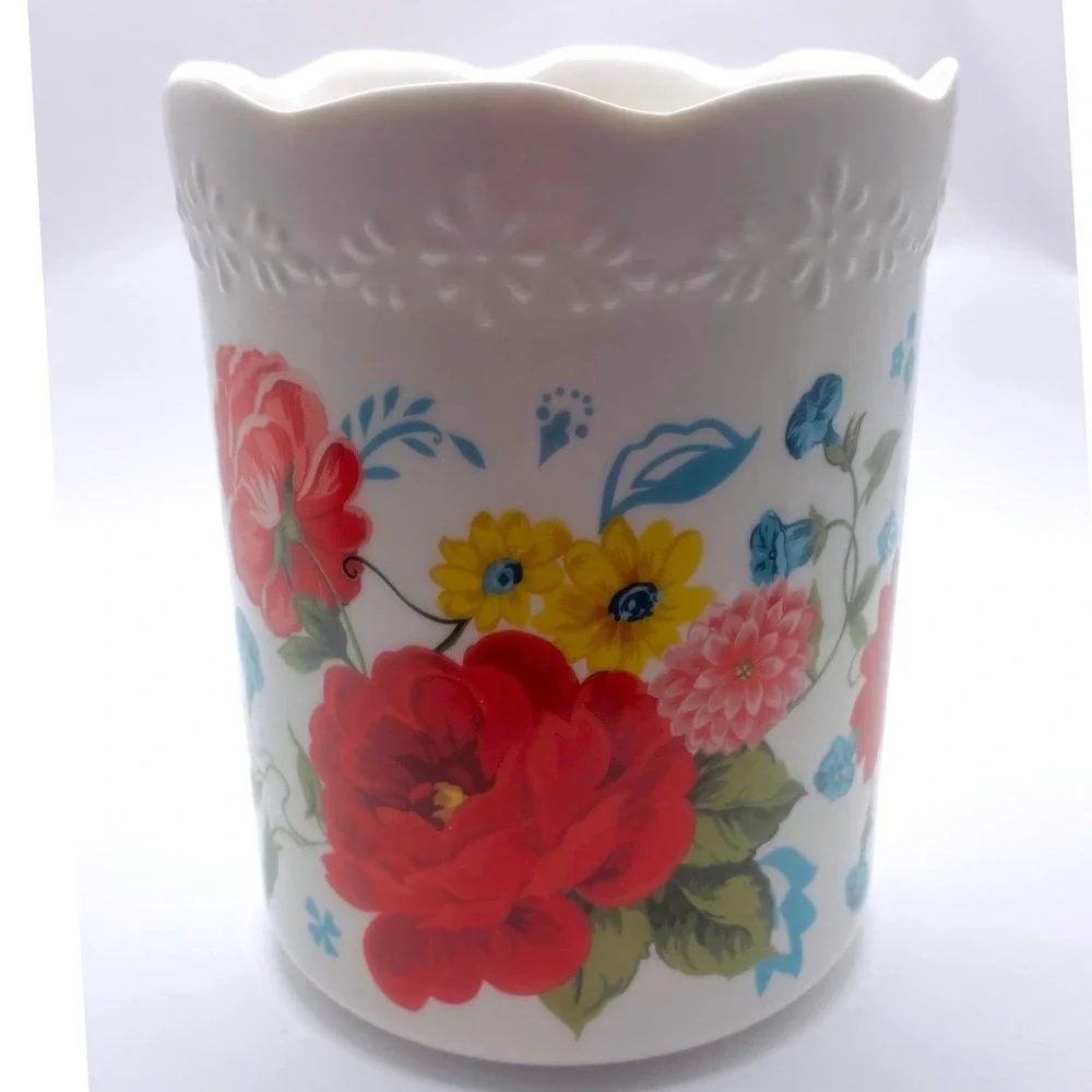 The Pioneer Woman Utensil Crock 7